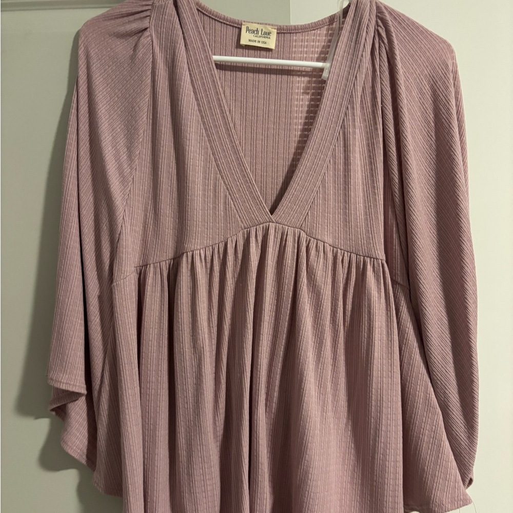 Peach Love California Dusty Pink Blouse